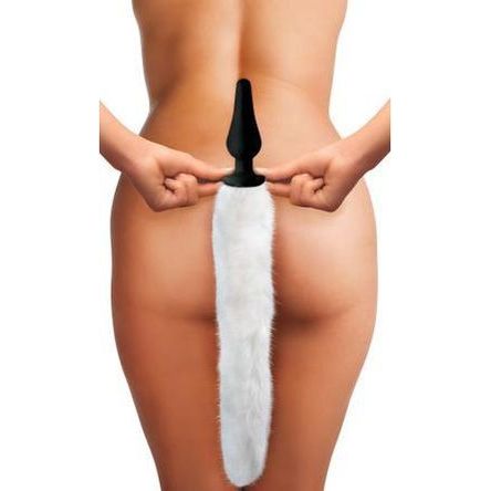 White Fox Buttplug & Haarband Set