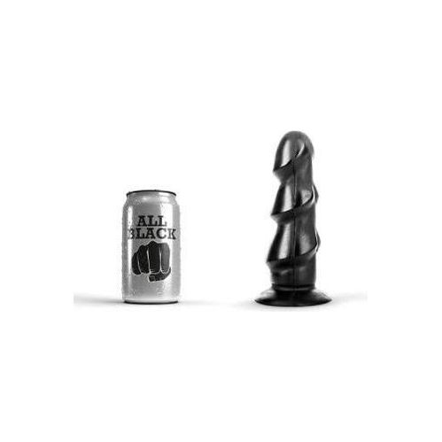 Zwarte Anaal Dildo Met Ribbels