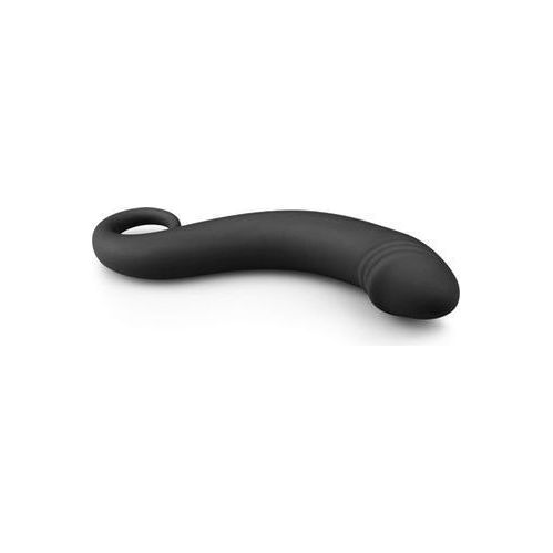 Zwarte siliconen prostaat dildo