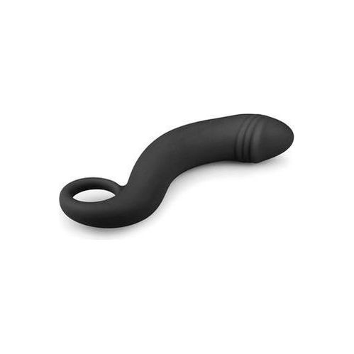 Zwarte siliconen prostaat dildo