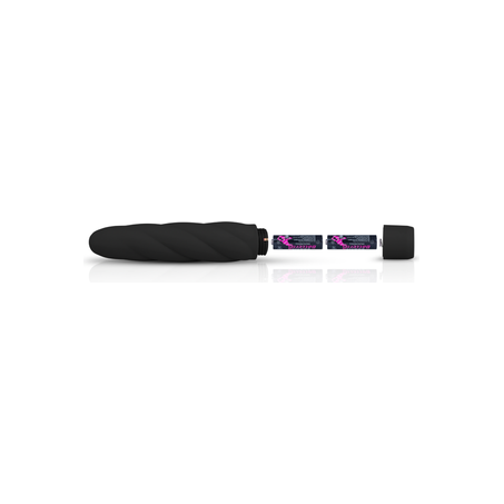 Zwarte siliconen vibrator