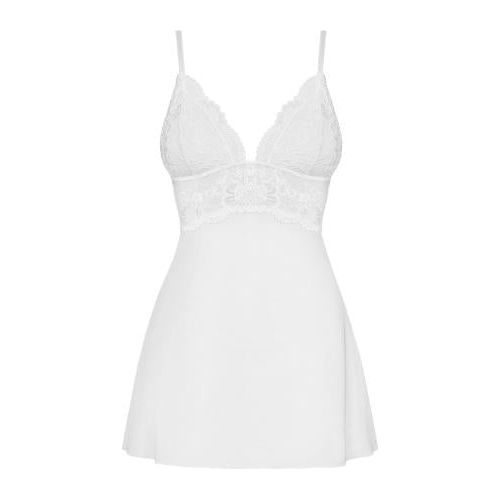Babydoll Setje Met Kant - Wit