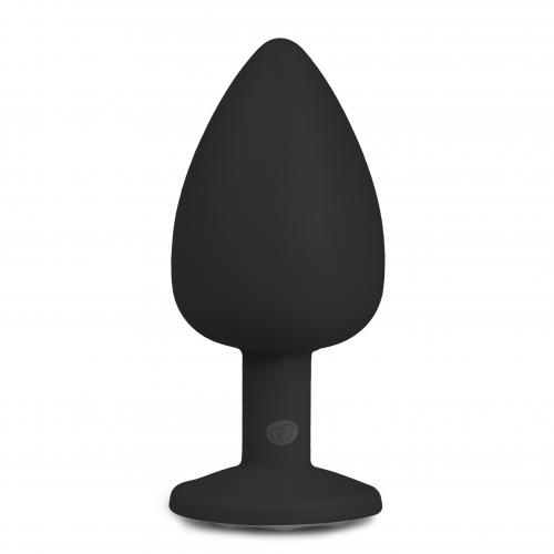 Zwarte siliconen buttplug van EasyToys, ideaal voor beginners en gevorderde gebruikers, perfect voor anale exploratie.