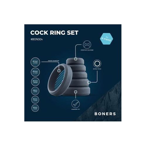 Boners 6-Delige Cockring Set