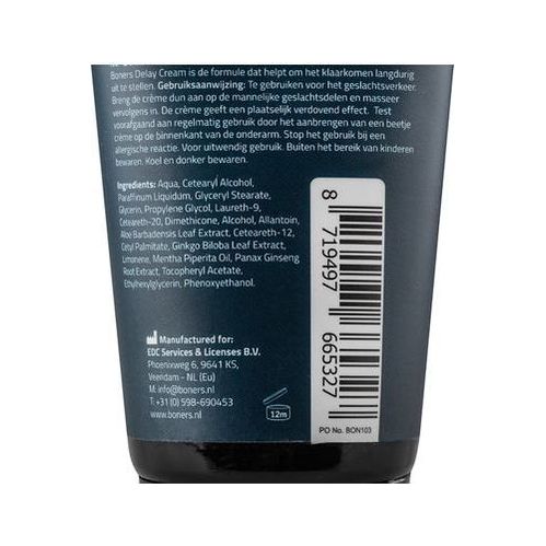 Boners Orgasmevertragende Crème - 100 ml