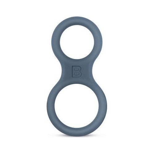 Boners Siliconen Cockring En Ballstretcher - Grijs