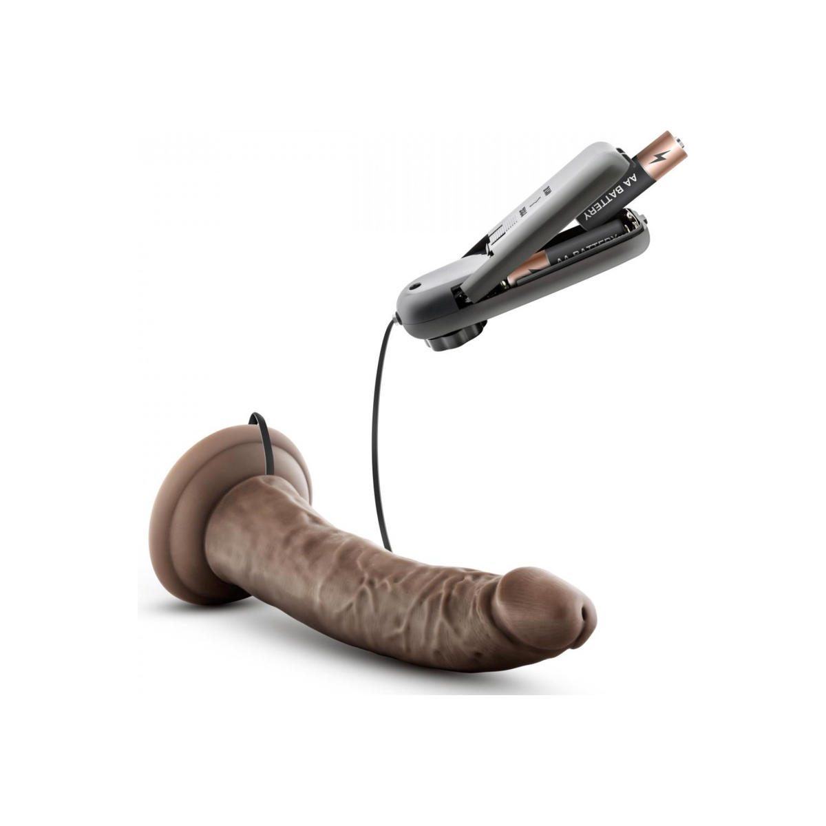 Dr. Skin - Dr. Dave Vibrator Met Zuignap - Chocolate