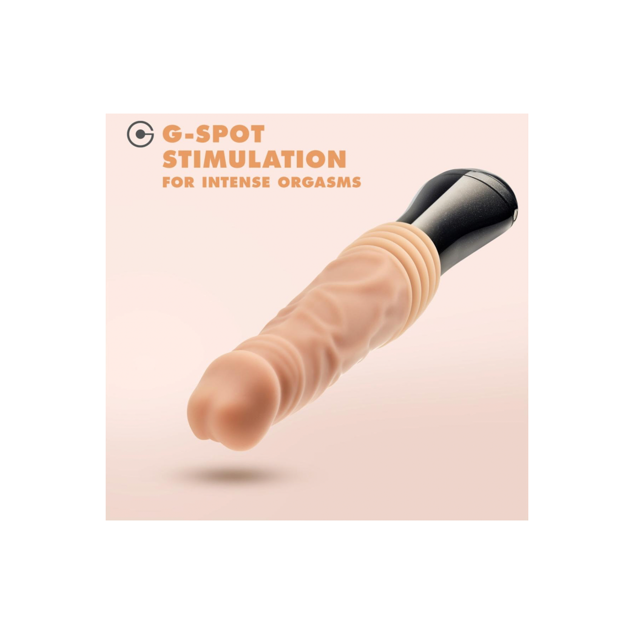 Dr. Skin Silicone - Dr. Knight - Stotende en Vibrerende Dildo - Beige