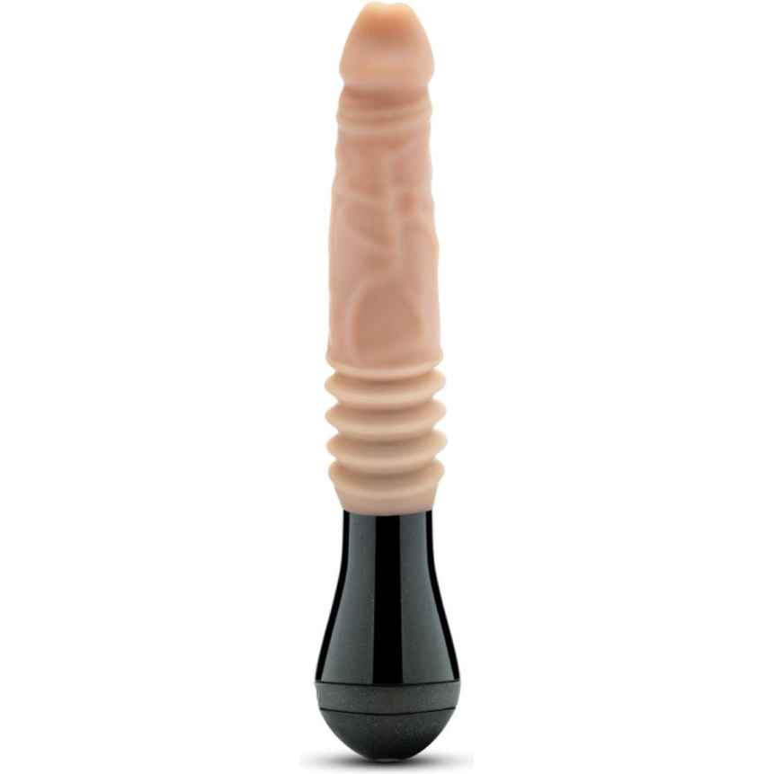 Dr. Skin Silicone - Dr. Knight - Stotende en Vibrerende Dildo - Beige