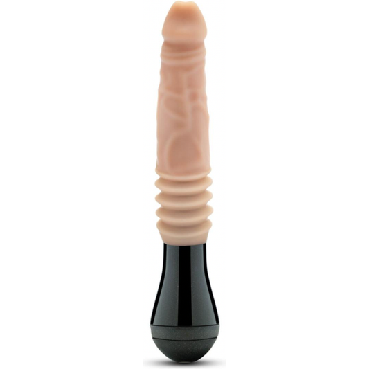 Dr. Skin Silicone - Dr. Knight - Stotende en Vibrerende Dildo - Beige