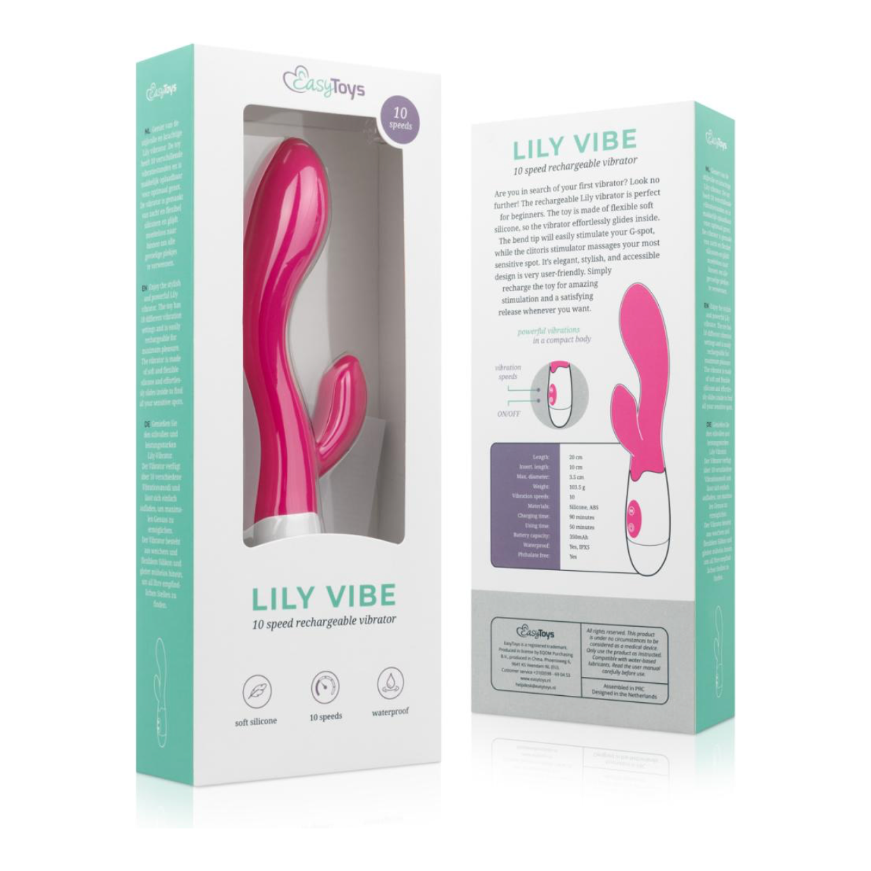Easytoys Lily Vibrator 2.0 – Oplaadbaar Roze