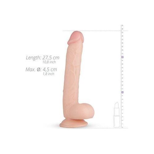 Elvin Realistische Dildo Met Balzak - 27,5 cm