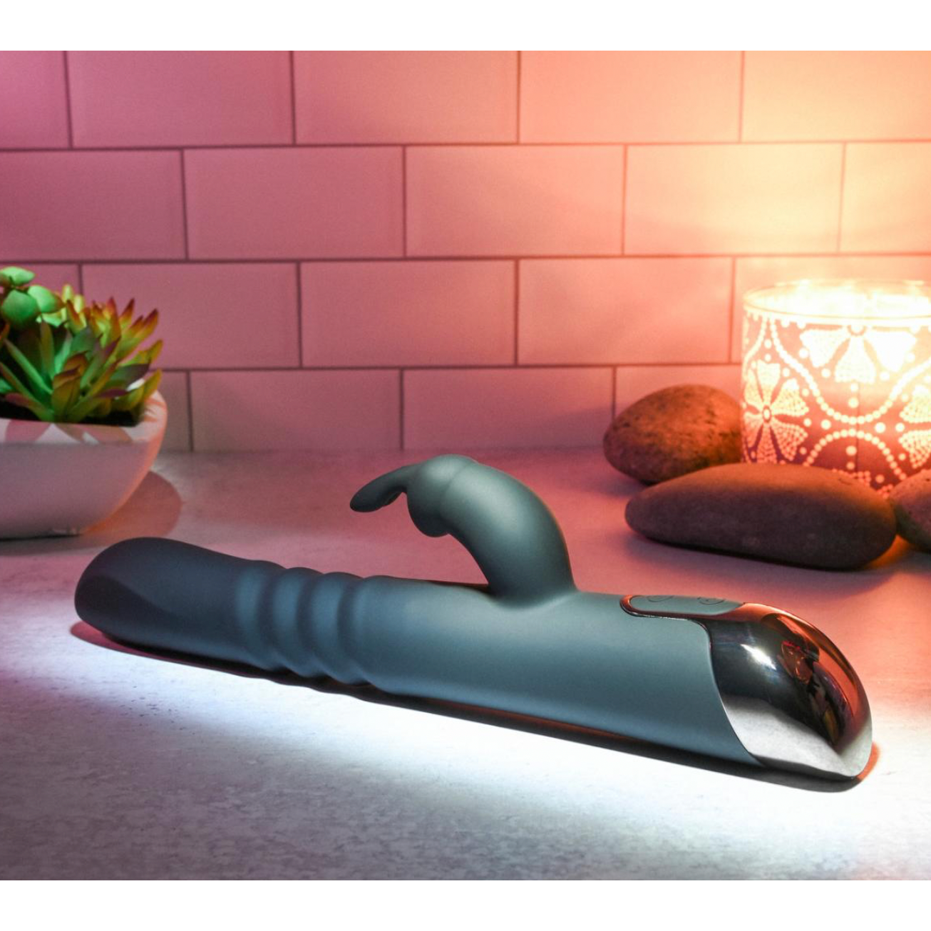 Evolved - Rapid Rabbit Stotende Vibrator - Zwart