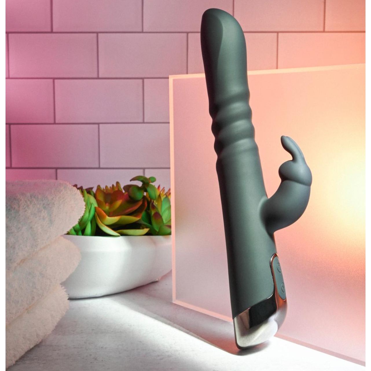 Evolved - Rapid Rabbit Stotende Vibrator - Zwart