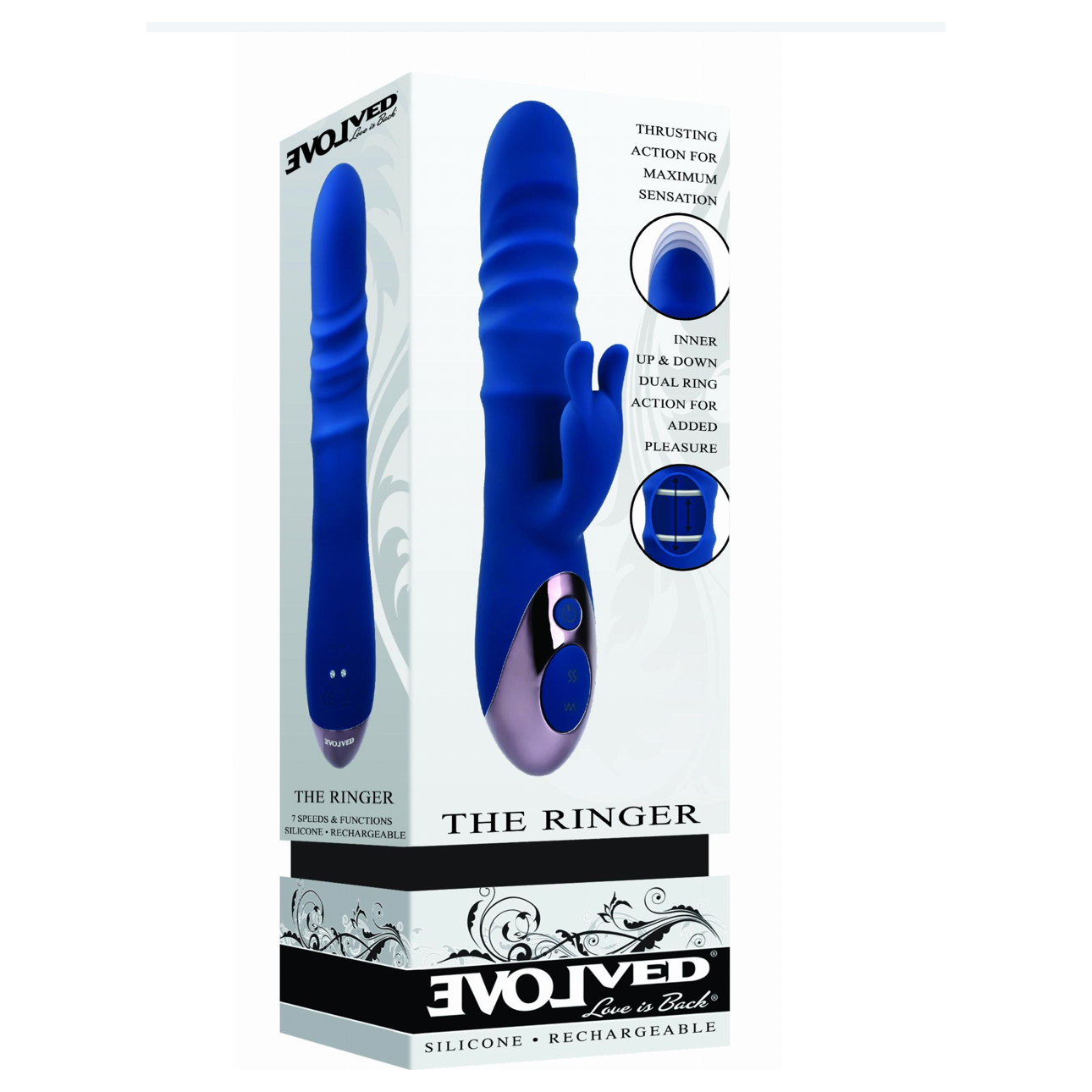 Evolved - The Ringer Rabbit Vibrator - Royal Blue