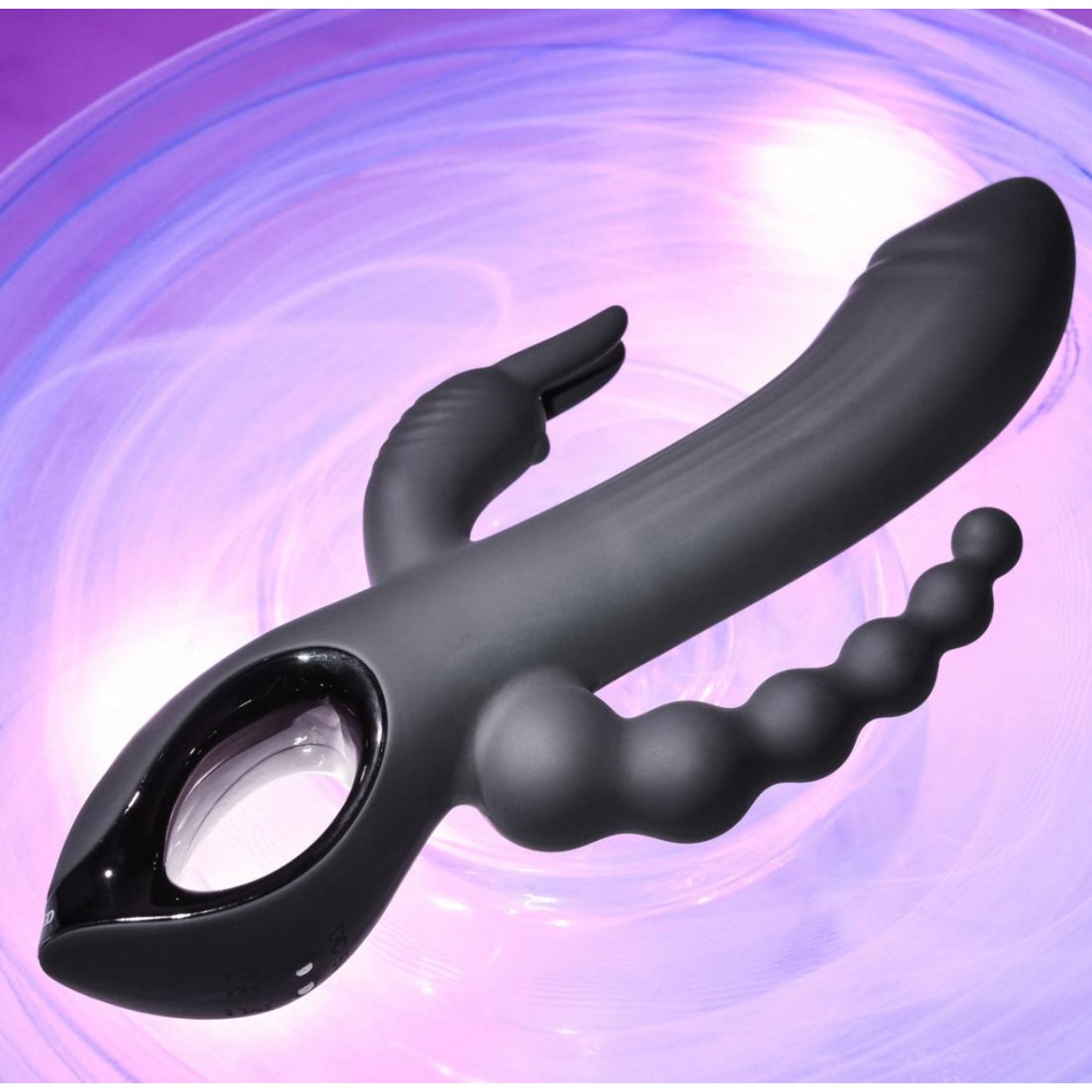 Evolved - Trifecta Rabbit Vibrator - Zwart