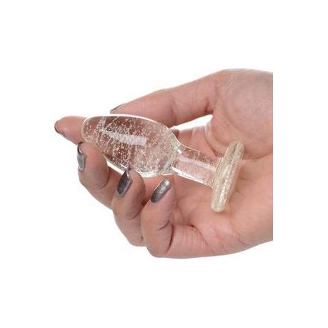 Glow-in-the-Dark Anaalplug Van Glas - Small