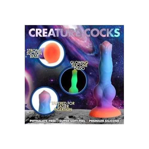 Glow-in-the-dark Siliconen Alien Dildo