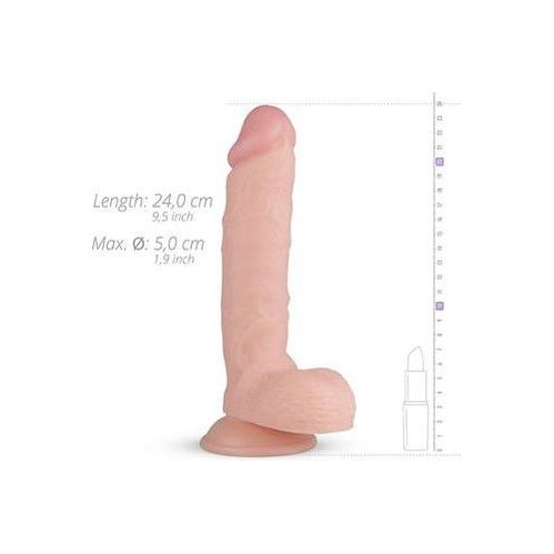 Glynn Realistische Dildo Met Balzak - 25 cm