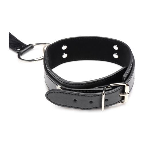 Halsband Met Polsboeien Restraint Set - Zwart