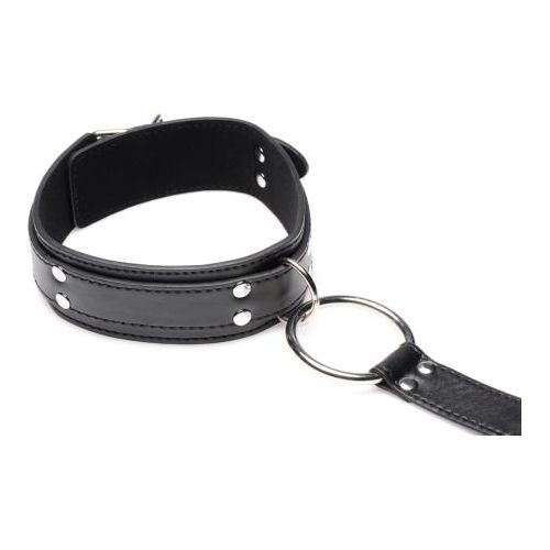 Halsband Met Polsboeien Restraint Set - Zwart