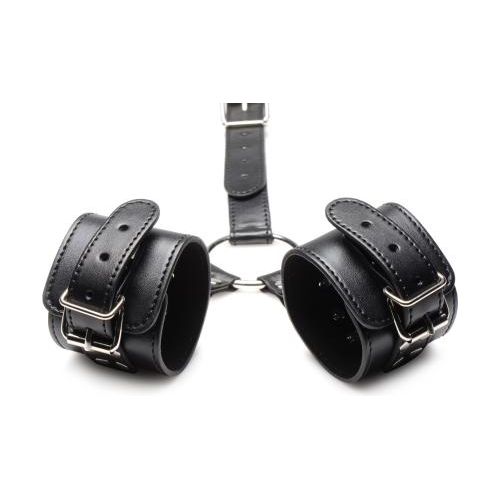 Halsband Met Polsboeien Restraint Set - Zwart