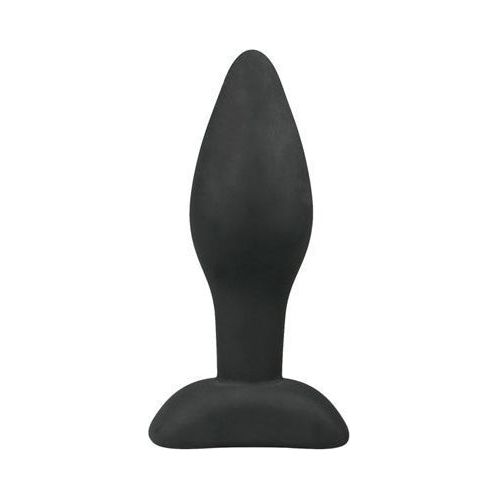 Kleine zwarte siliconen buttplug