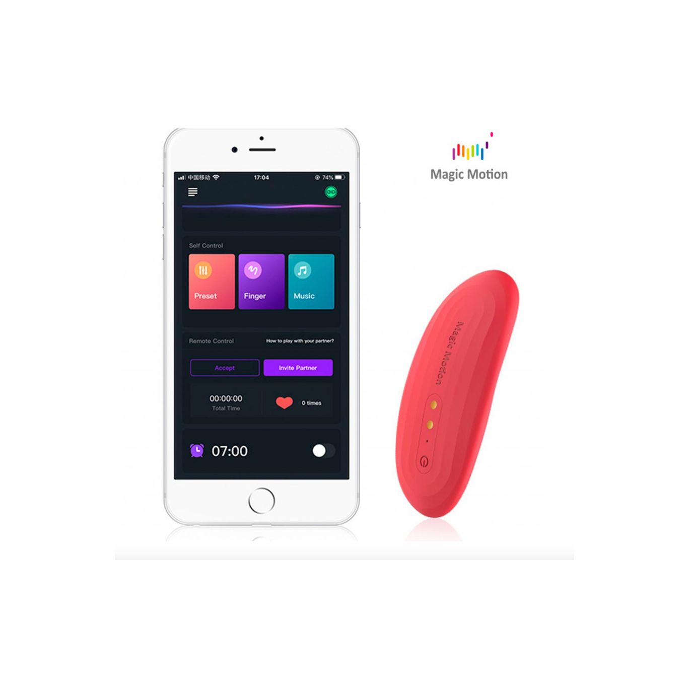 Magic Motion - App Gestuurde Nyx Smart Panty Vibrator - Rood