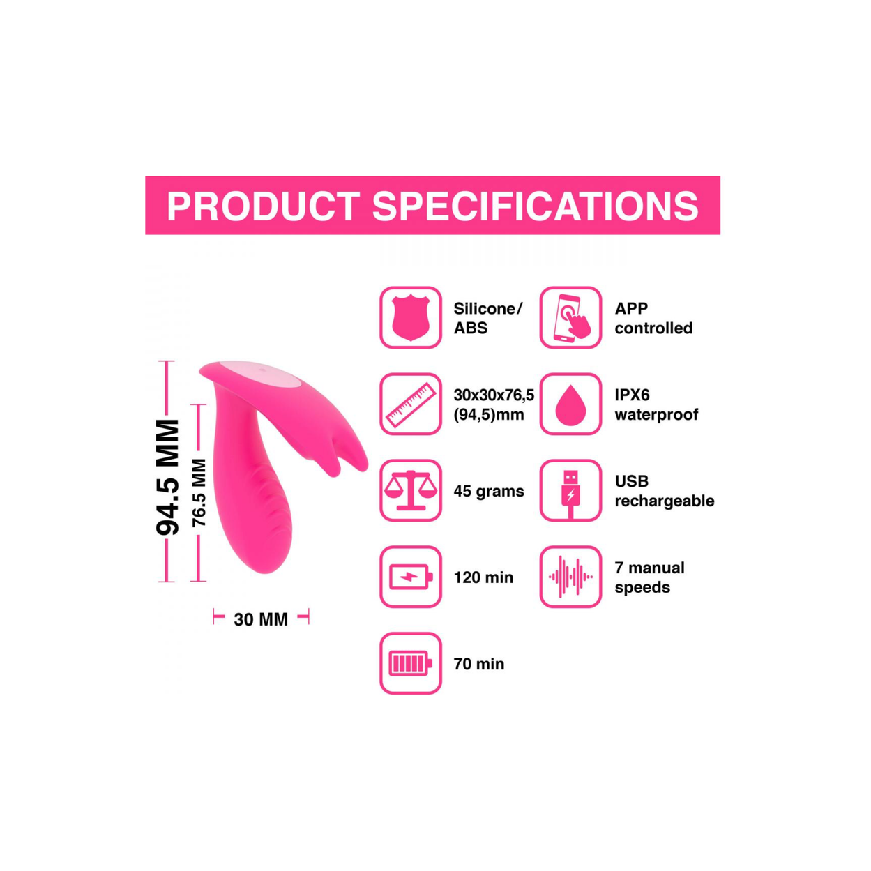 Magic Motion - Eidolon Smart Wearable Dual Motor Vibrator