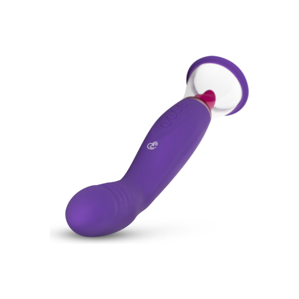 Pleasure Pump Met G-Spot Vibrator - Paars