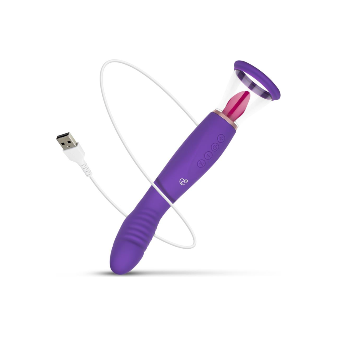 Pleasure Pump Met G-Spot Vibrator - Paars