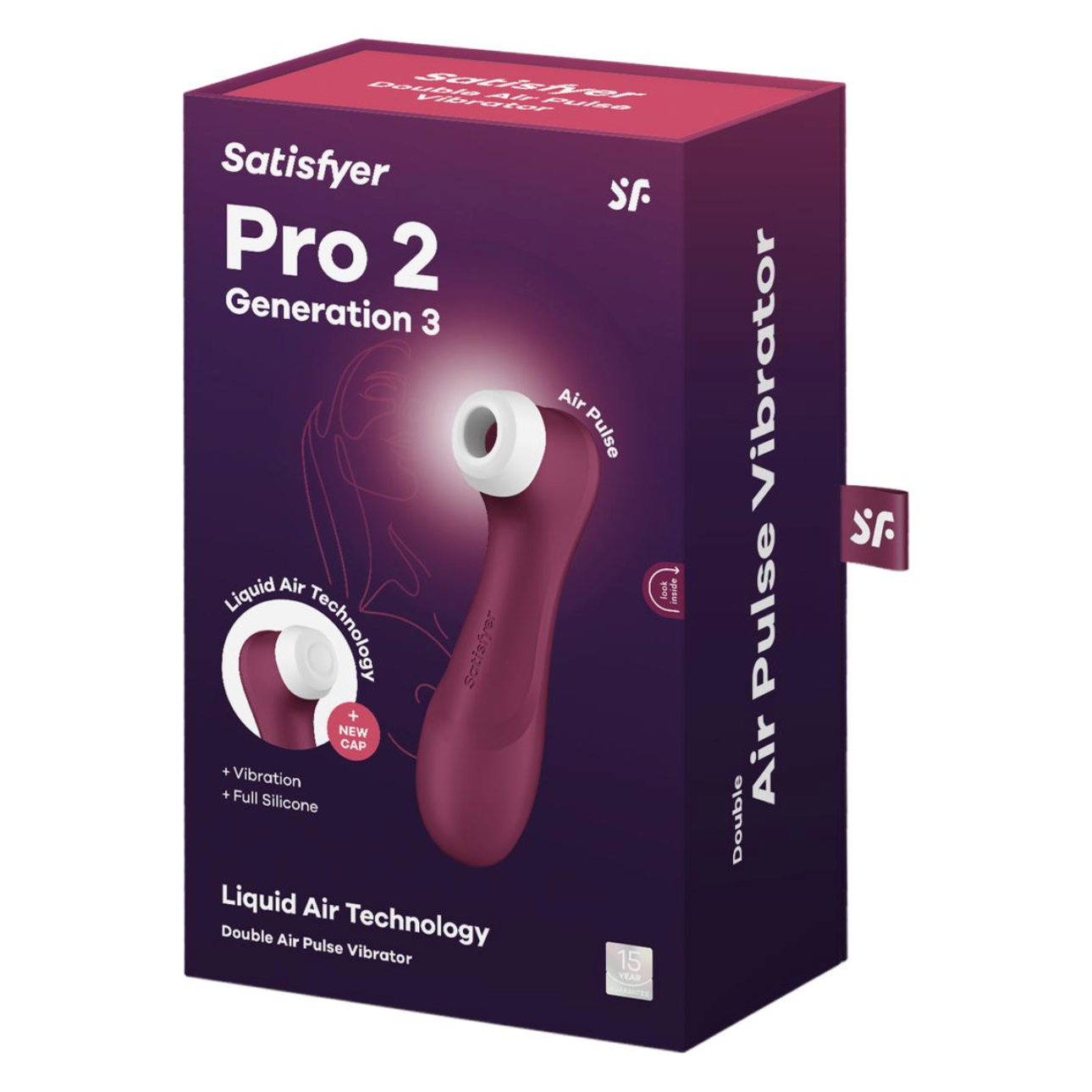 Satisfyer Pro 2 Generation 3 - Wijnrood