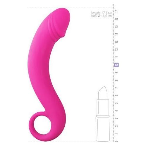 Siliconen prostaat dildo - roze