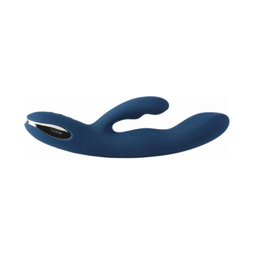 Svakom - Aylin Krachtige Pulserende Vibrator met Twee Koppen - Donkerblauw