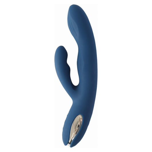 Svakom - Aylin Krachtige Pulserende Vibrator met Twee Koppen - Donkerblauw