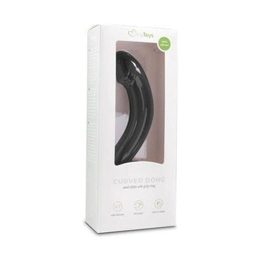 Zwarte siliconen prostaat dildo