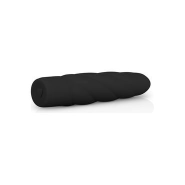 Zwarte siliconen vibrator
