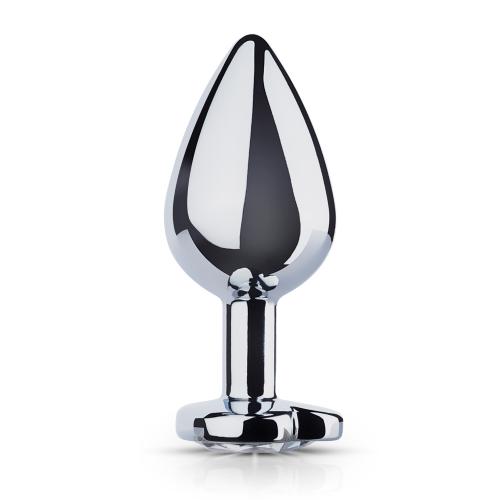 Metalen buttplug met hartje - goudkleurig