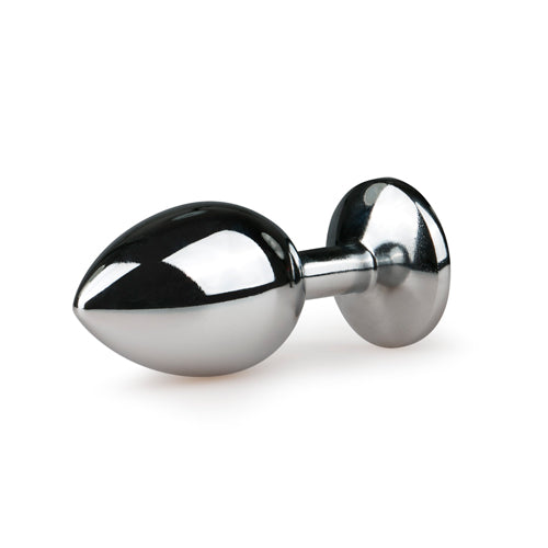 Metalen buttplug met elegante, glanzende afwerking, perfect voor stimulatie en geschikt voor zowel beginners als gevorderden.
